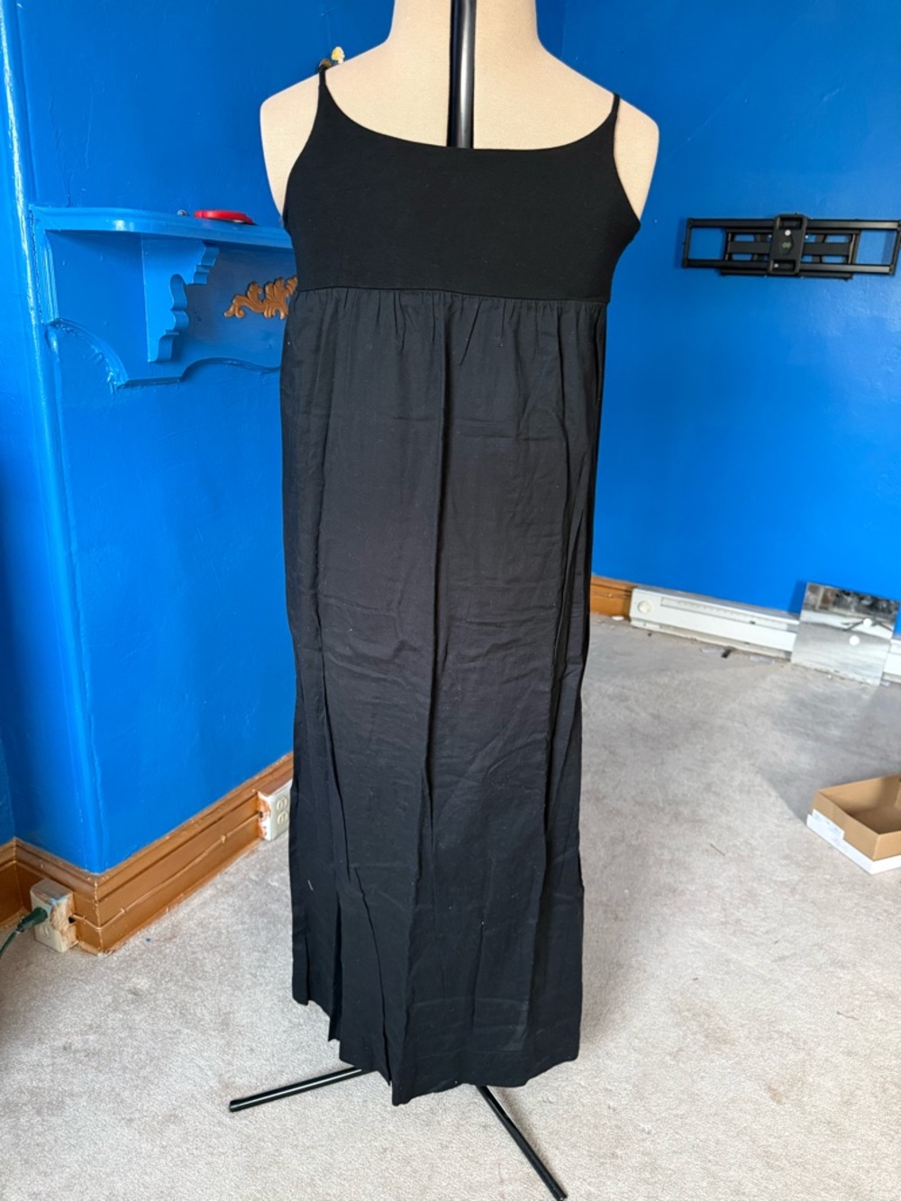 Gap Black Empire Waist Maxi Dress